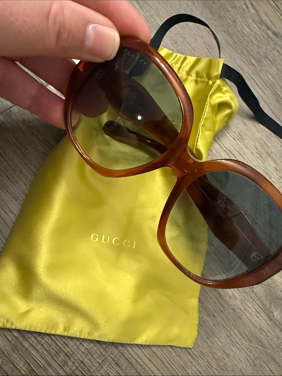 Gucci Accessories - Gucci Women's Large Brown Tortoiseshell Frame Sunglasses